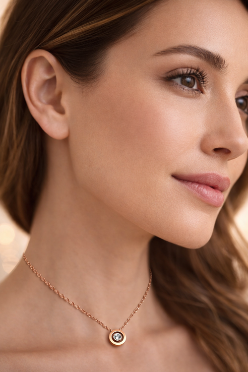 Jericho Rosé Gold Necklace